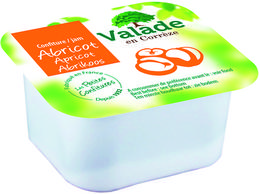 Confitures individuelles valade abricots 120 x 30 gr