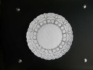dentelle blanche ronde 19 cm x 250