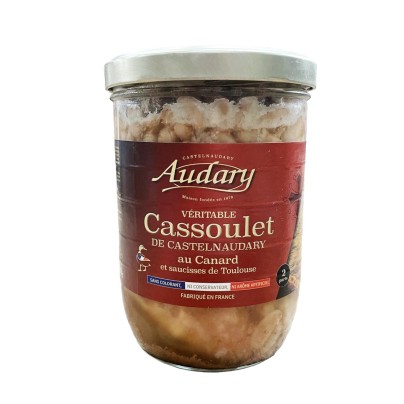 CASSOULET DE CASTELNAUDARY AU CONFIT DE CANARD ET SAUCISSE DE TOULOUSE BOCAL 780G / 2 PARTS