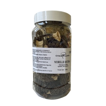 MORILLES SÉCHÉES DÉSHYDRATÉES EXTRA 100G CHAMPILAND
