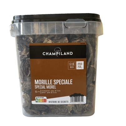 MORILLES SÉCHÉES DÉSHYDRATÉES SPECIALES 250G CHAMPILAND