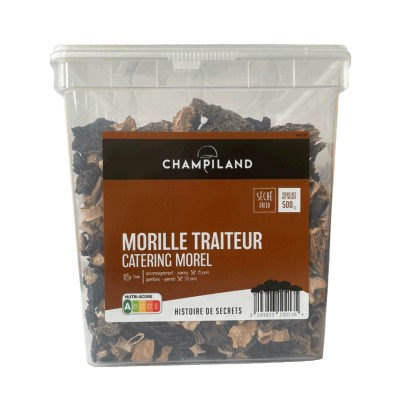 MORILLES SÉCHÉES DÉSHYDRATÉES TRAITEUR 500G CHAMPILAND
