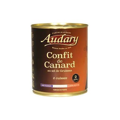 CONFIT DE CANARD AU SEL DE GRUISSAN BOITE 2 PARTS / 2 CUISSES