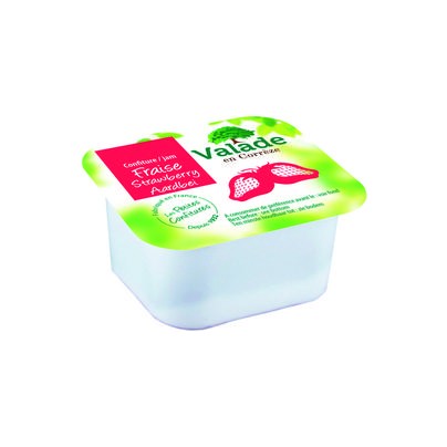 CONFITURE FRAISE 120 PORTIONS DE 30G VALADE