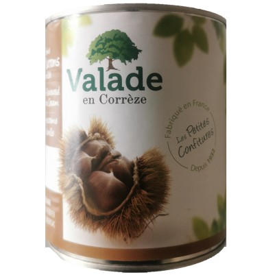 CRÈME DE MARRONS VANILLÉE CONSERVE 1KG VALADE