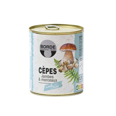 CÈPES JAMBES ET MORCEAUX BOITE 800G