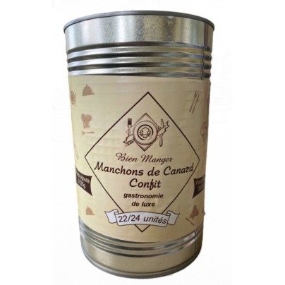 MANCHONS DE CANARD CONFITS CONSERVE 3.825KG