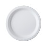 ASSIETTES RONDES EN CARTON BLANC LOT DE 50 Ø 22 CM