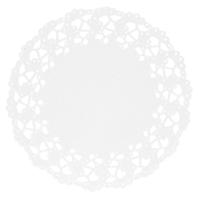 DENTELLE BLANCHE RONDE 24 CM X 250