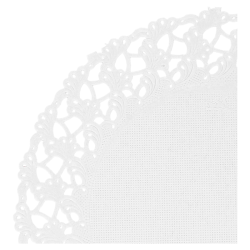 DENTELLE BLANCHE RONDE 24 CM X 250