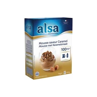 MOUSSE AU CARAMEL ALSA 1Kg / 100 PORTIONS