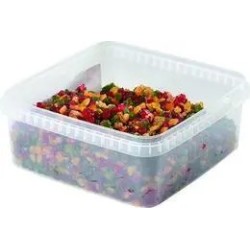 FRUITS CONFITS TRICOLORES EN CUBES 1KG