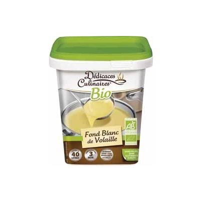 FOND BLANC DE VOLAILLE BIO DÉDICACES CULINAIRES 600G / 15-40L