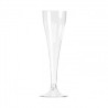 FLUTES A CHAMPAGNE ÉLÉGANCE EN PLASTIQUE RIGIDE TRANSPARENT LOT DE 10