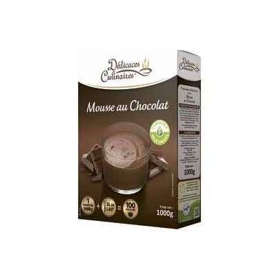 MOUSSE AU CHOCOLAT DÉDICACES CULINAIRES 1KG / 100 PORTIONS