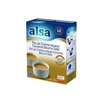 POT DE CRÈME CARAMEL BEURRE SALÉ ALSA 720G / 48 PORTIONS