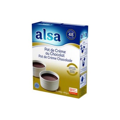 POT DE CRÈME CHOCOLAT ALSA 800G / 48 PORTIONS