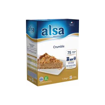 PRÉPARATION POUR CRUMBLE ALSA 1.4 KG / 75 PORTIONS