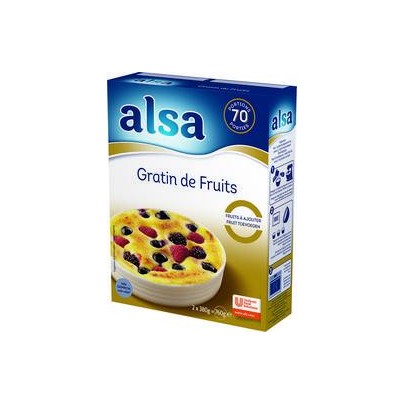 PRÉPARATION POUR GRATIN DE FRUITS ALSA 760G / 70 PORTIONS