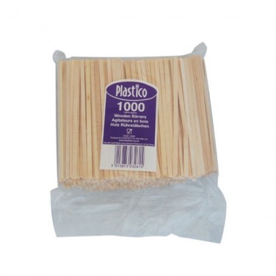 AGITATEUR CAFÉ EN BOIS LOT DE 1000