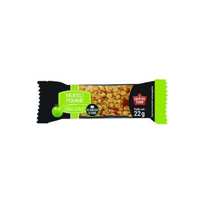 BARRES CÉRÉALIÈRES MUESLI À LA POMME 22G X 200