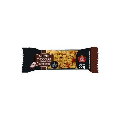 BARRES CÉRÉALIÈRES MUESLI AU CHOCOLAT AU LAIT 22G X 200