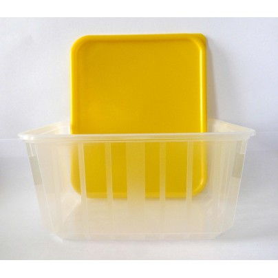 BOITES ALIMENTAIRES PLASTIQUES CARTY 0.75L X25 JAUNE