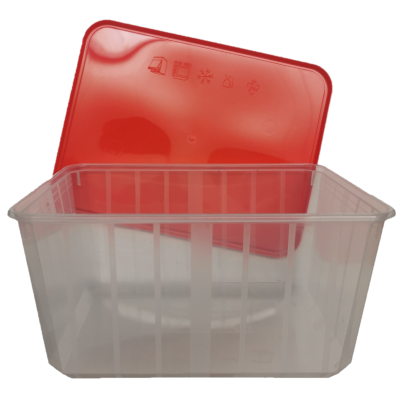 BOITES ALIMENTAIRES PLASTIQUES CARTY 1.80L X25 ROUGE