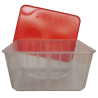 BOITES ALIMENTAIRES PLASTIQUES CARTY 1.80L X25 ROUGE