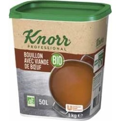 BOUILLON DE BOEUF BIO KNORR 1KG / 50 L