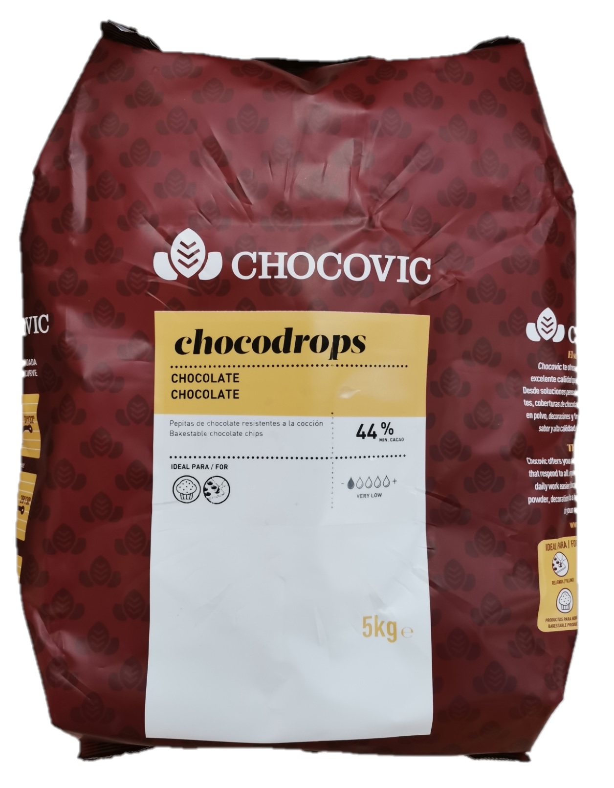CHOCOLAT NOIR COUVERTURE CHOCOVIC 44% CACAO 5KG BARRY : epicerie