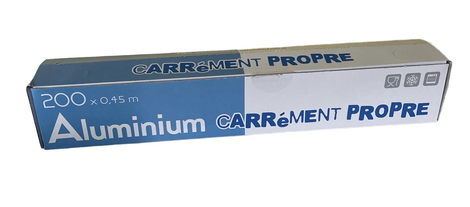 Papier aluminium en rouleau de 200 m x 44 cm, l'unité - Film étirable,  aluminium, bacs