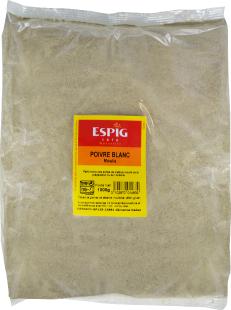 Poivre blanc grain - Sachet 1kg
