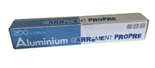 Papier aluminium spopack boite distributrice 200mx45cm